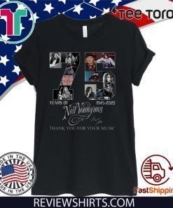 75 Years Of Neil Young’uns Thank You For The Memories Unisex T-Shirt