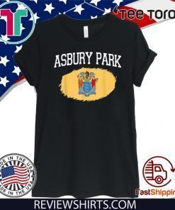 ASBURY PARK NJ NEW JERSEY Flag Vintage USA Sports Official T-Shirt