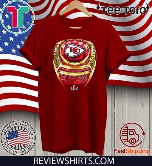 Kansas City Chiefs Super Bowl LIV Champions Big & Tall Ring T-Shirt