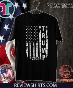 Trump 2020 American Flag Political 2020 T-Shirt