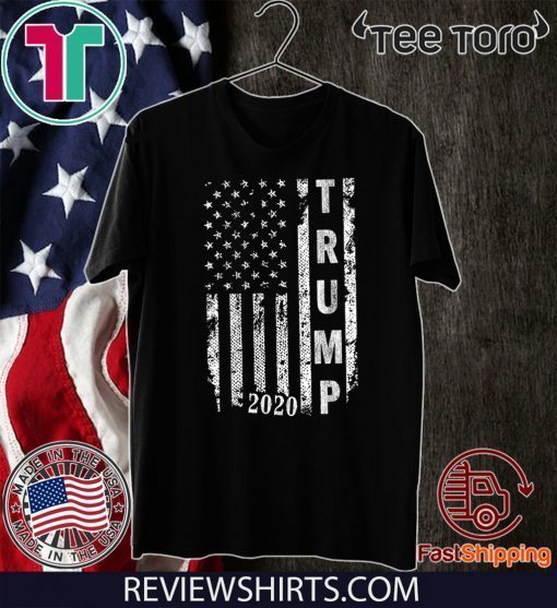 Trump 2020 American Flag Political 2020 T-Shirt