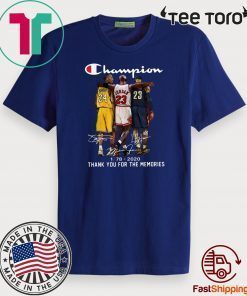 Kobe Bryant, Michael Jordan and LeBron James Champion 1978 2020 Thank For T-Shirt