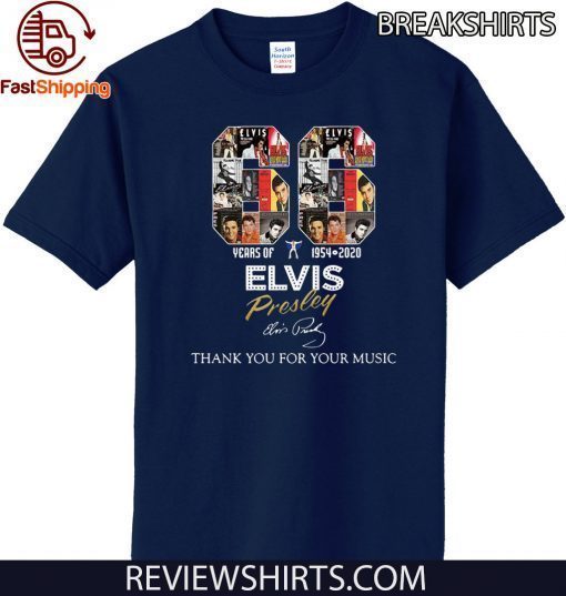 66 Years Of Elvis Presley 1974 – 2020 Thank You For Your Music Official T-Shirt