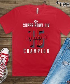 NFL Pro Line by Fanatics Branded Patrick Mahomes Black Kansas City Chiefs Super Bowl LIV Champions For T-Shirt