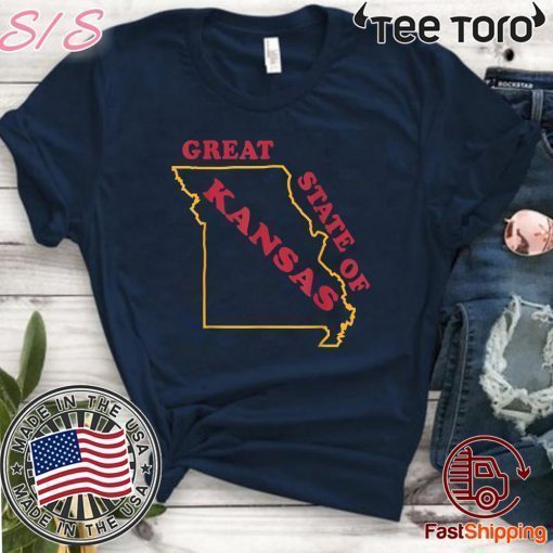 The Great State of Kansas Missouri Tee Shirt