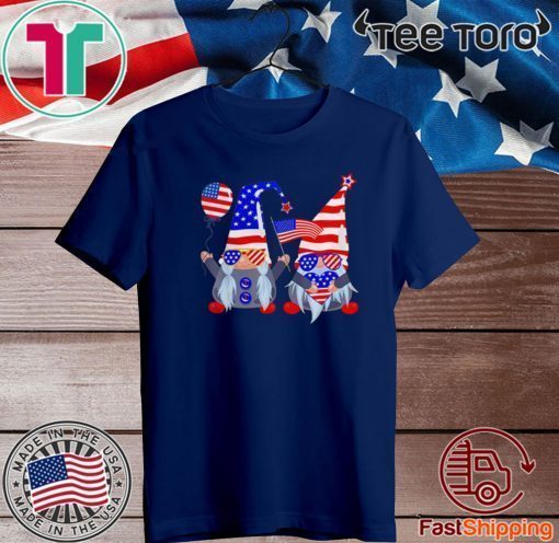 4th of July American flag gnomes US T-Shirt