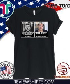 Alexandria Ocasio Cortez John F Kennedy Fun Liberal Democrat Tee Shirt