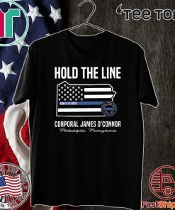 America Flag Hold The Line Corporal James O’connor Official T-Shirt