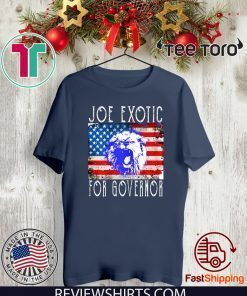 JOE EXOTIC FOR GOVERNOR FLAG T-SHIRT