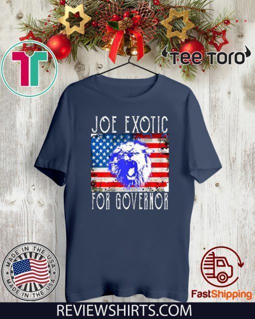 JOE EXOTIC FOR GOVERNOR FLAG T-SHIRT