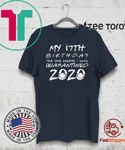 17th Birthday Shirt - The One Where I Was Quarantined Birthday 2020 T-Shirt