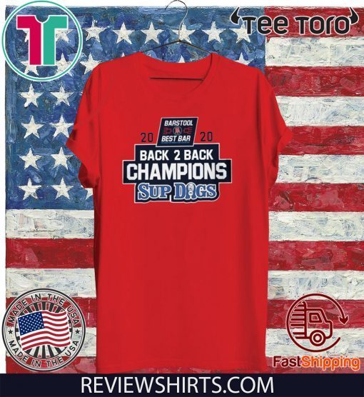 2020 CHAMPIONS BACK 2 BACK SUP DOGS OFFICIAL T-SHIRT