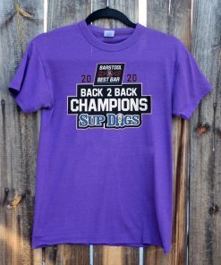 2020 CHAMPIONS BACK 2 BACK SUP DOGS OFFICIAL T-SHIRT