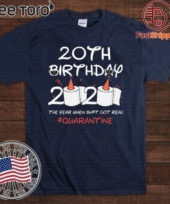 20th Birthday 2020 #Quarantine T-Shirt Quarantine Birthday