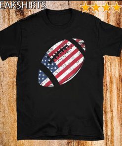 American Football 4th July American Flag Patriotic 2020 T-Shirt