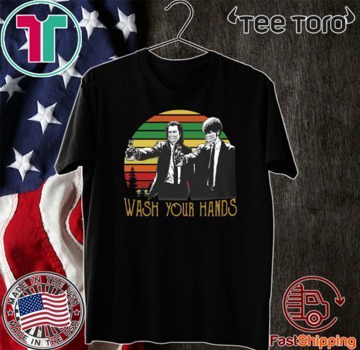 VINTAGE PULP FICTION WASH YOUR HANDS 2020 T-SHIRT