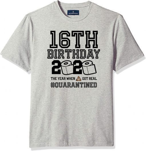 16th Birthday Quarantined 2020 T-Shirt