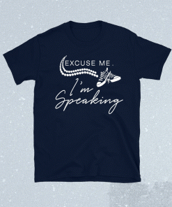 Excuse Me I'm Speaking Funny Pearls and Shoe Shirt