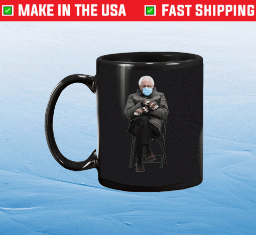 Funny Bernie Sanders Meme Mittens Sitting Inauguration 2021 Mug