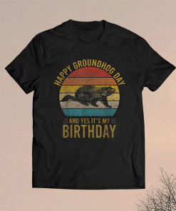 Groundhog Birthday Decoration 2 February 2Nd Happy Birthday Shirt