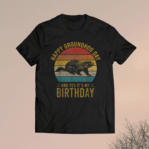 Groundhog Birthday Decoration 2 February 2Nd Happy Birthday Shirt