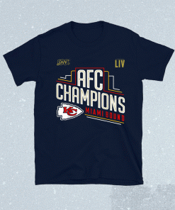 KC Chiefs AFC Champions Miami Bound 2021 Shirt