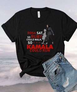 Kamala Harris Rosa Sat Ruby Walk First Female Vice President T-Shirt