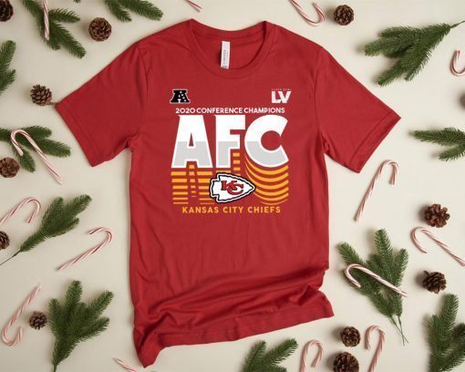 Kansas City Chiefs 2021 AFC Champions T-Shirt , KC Chiefs Super Bowl 2021 Champions Football Shirt