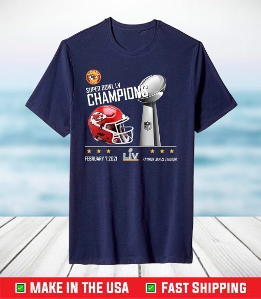 Kansas City Chiefs Football 2021 Super Bowl LV Champions T-Shirt