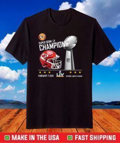 Kansas City Chiefs Football 2021 Super Bowl LV Champions T-Shirt