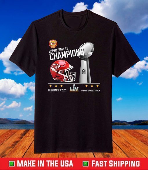 Kansas City Chiefs Football 2021 Super Bowl LV Champions T-Shirt