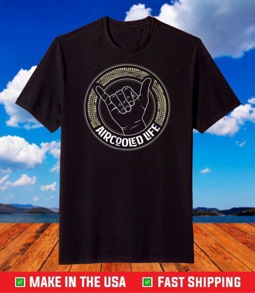 Air-cooled Vdub Greeting Shaka wave - Aircooled Life T-Shirt