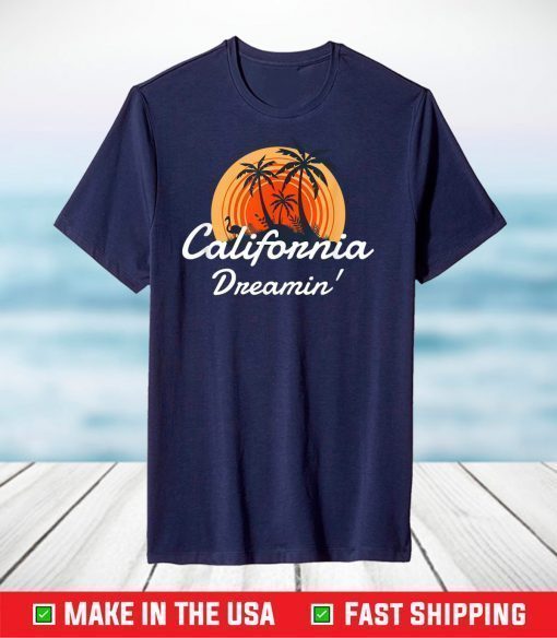 California Dreamin' Sunset Venice Beach Summer Surf LA T-Shirt