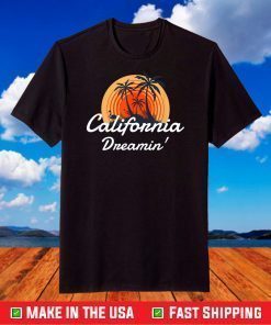 California Dreamin' Sunset Venice Beach Summer Surf LA T-Shirt