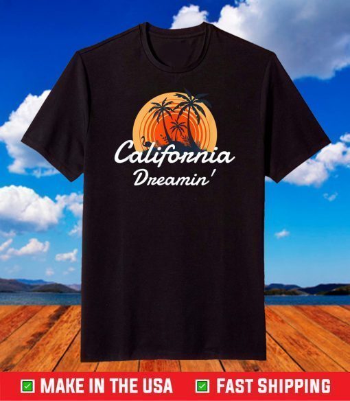 California Dreamin' Sunset Venice Beach Summer Surf LA T-Shirt