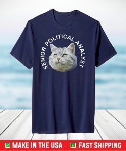 Cat senior political analyst shirt