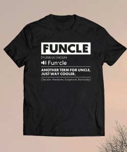 Comfiv Funcle Shirt for Men Best Uncle Ever Cool Funny Shirt