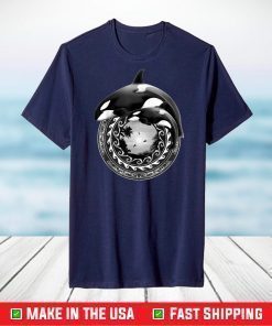 Cute Orca Killer Whales Polynesian Style T-Shirt