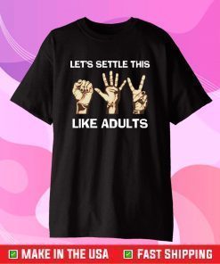 Hand language let’s settle this like adults Gift T-Shirt