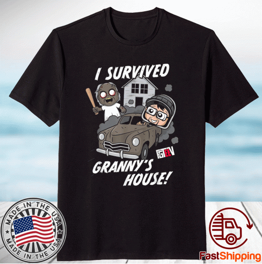 I Survived Granny's House Gaming Family Game Style Shirt