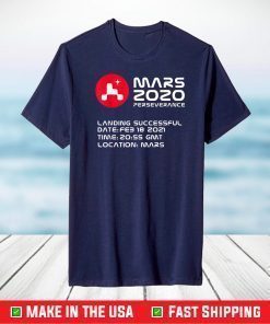 Mars 2020 Perseverance Rover NASA Mission Logo JPL T-Shirt