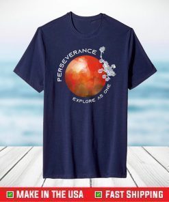 Mars 2020 Perseverance Rover on Red Planet - Mission to Mars T-Shirt