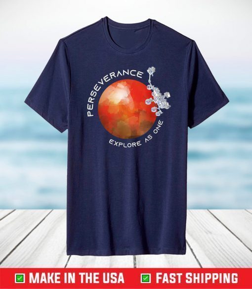 Mars 2020 Perseverance Rover on Red Planet - Mission to Mars T-Shirt