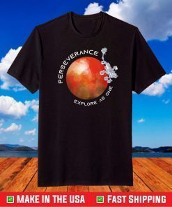 Mars 2020 Perseverance Rover on Red Planet - Mission to Mars T-Shirt