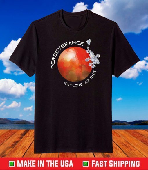 Mars 2020 Perseverance Rover on Red Planet - Mission to Mars T-Shirt