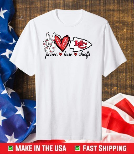 Peace Love Chiefs,Kansas City Chiefs Football Teams,Super Bowl 2021 Unisex T-Shirt