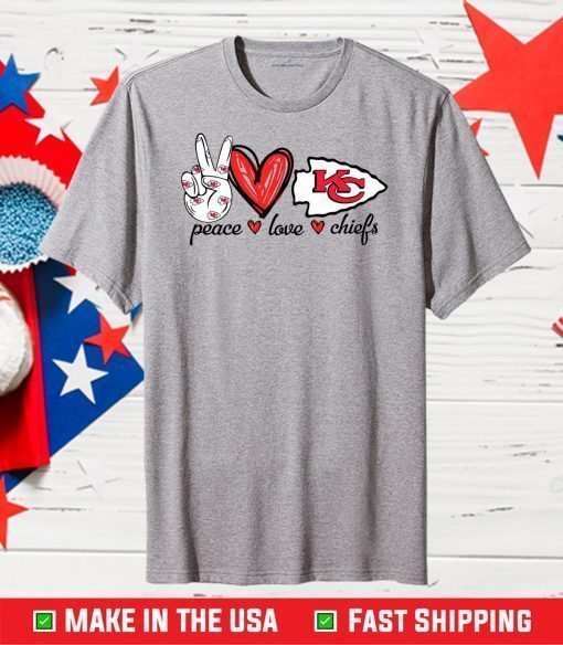 Peace Love Chiefs,Kansas City Chiefs Football Teams,Super Bowl 2021 Unisex T-Shirt