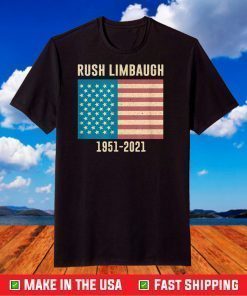 Rush Limbaugh conservative patriot, 1951 - 2021 T-Shirt