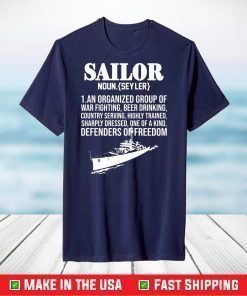 Sailor noun an organized group of war fighting shirt