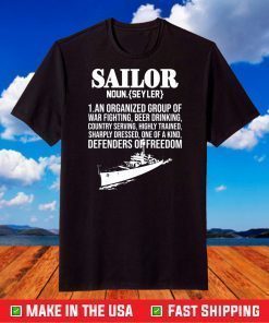 Sailor noun an organized group of war fighting shirt